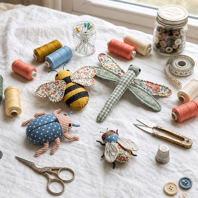 ๐ Insect Patchwork Sewing Kit