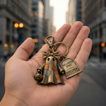 🔥Last Day 60% OFF🔥Halloween Spirit Boo Crew Ghost Keychain