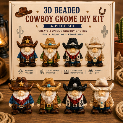 ✨DIY Beaded Gnome Kit – Relaxing Craft Project for Home & Stress Relief