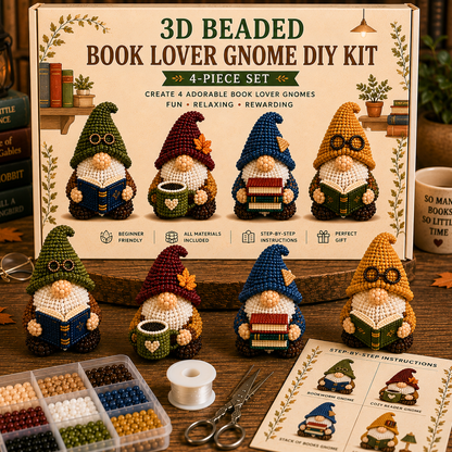 ✨DIY Beaded Gnome Kit – Relaxing Craft Project for Home & Stress Relief
